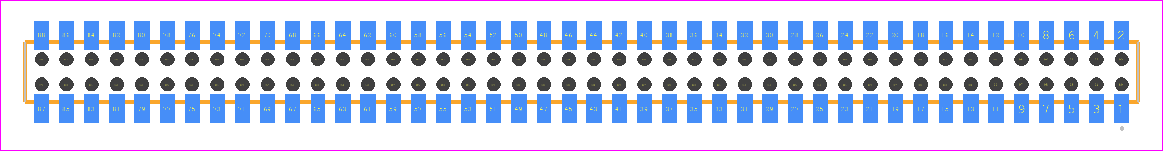 CLP-144-02-S-D-BE - SAMTEC PCB footprint - Other - Other - CLP-144-02-XXX-D-BE