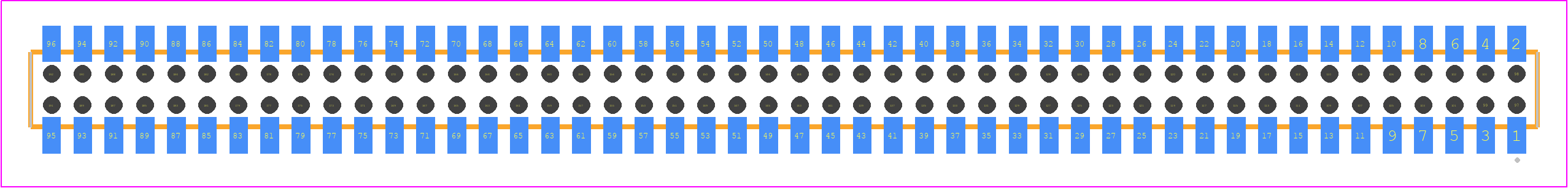 CLP-148-02-LM-D-BE - SAMTEC PCB footprint - Other - Other - CLP-148-02-XXX-D-BE