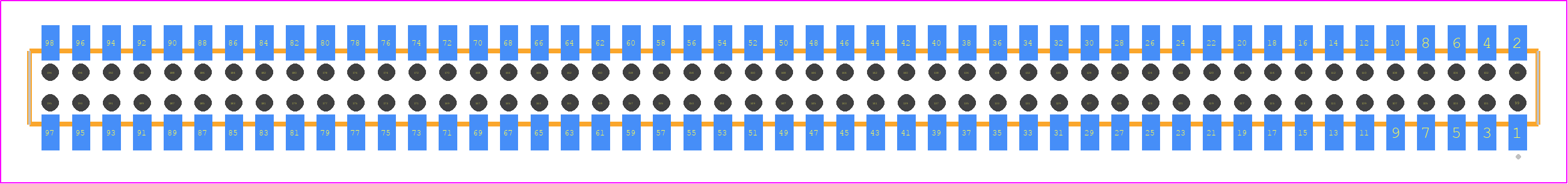 CLP-149-02-L-D-BE - SAMTEC PCB footprint - Other - Other - CLP-149-02-XXX-D-BE
