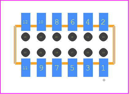 CLP-106-02-FM-D-BE-TR - SAMTEC PCB footprint - Other - Other - CLP-106-02-XXX-D-BE-TR