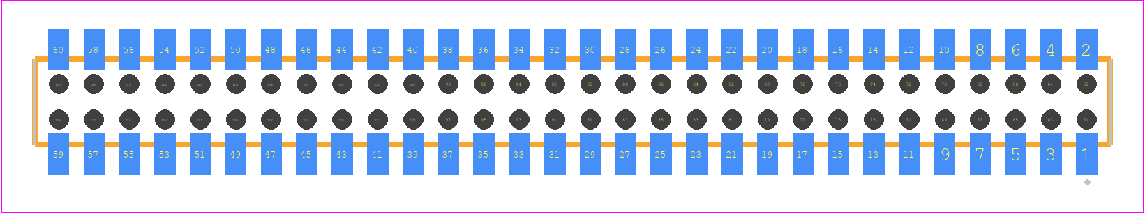 CLP-130-02-L-D-BE-TR - SAMTEC PCB footprint - Other - Other - CLP-130-02-XXX-D-BE-TR