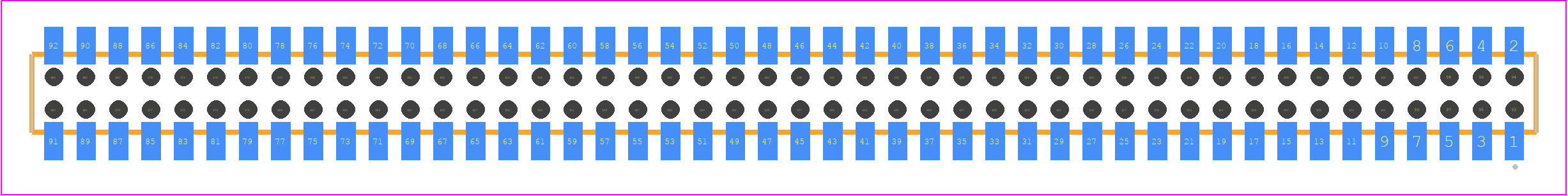 CLP-146-02-LM-D-BE-TR - SAMTEC PCB footprint - Other - Other - CLP-146-02-XXX-D-BE-TR