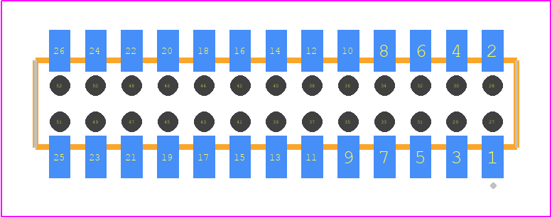 CLP-113-02-STL-D-BE-P - SAMTEC PCB footprint - Other - Other - CLP-113-02-XXX-D-BE-P