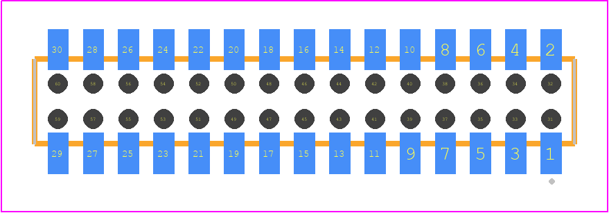 CLP-115-02-LTL-D-BE-P - SAMTEC PCB footprint - Other - Other - CLP-115-02-XXX-D-BE-P