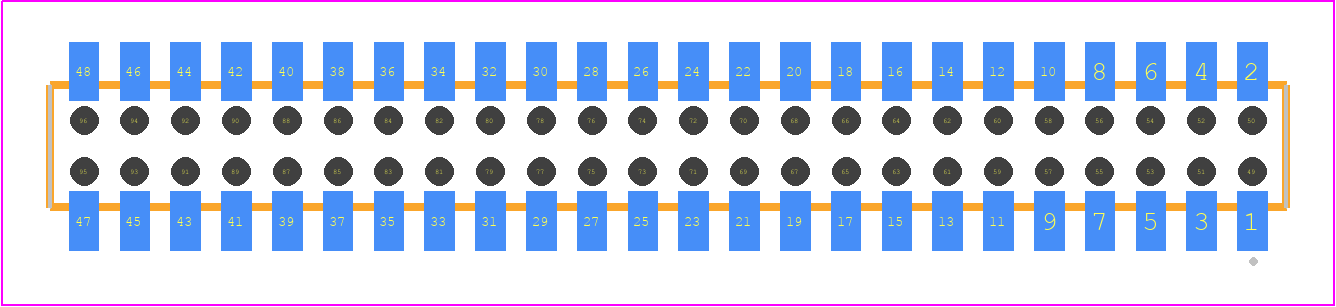 CLP-124-02-S-D-BE-P - SAMTEC PCB footprint - Other - Other - CLP-124-02-XXX-D-BE-P