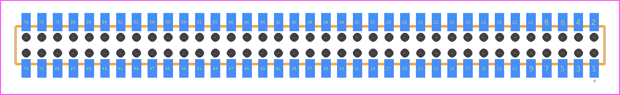 CLP-137-02-STL-D-BE-P - SAMTEC PCB footprint - Other - Other - CLP-137-02-XXX-D-BE-P