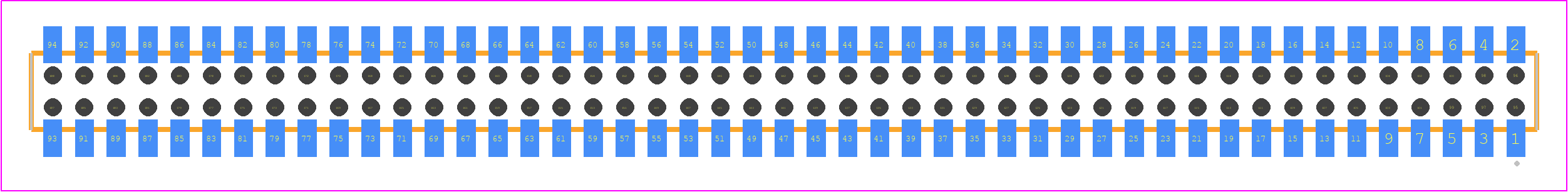 CLP-147-02-S-D-BE-P - SAMTEC PCB footprint - Other - Other - CLP-147-02-XXX-D-BE-P