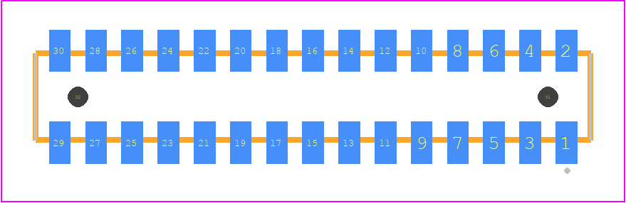 CLP-115-02-LM-D-A - SAMTEC PCB footprint - Other - Other - CLP-115-02-XXX-D-A
