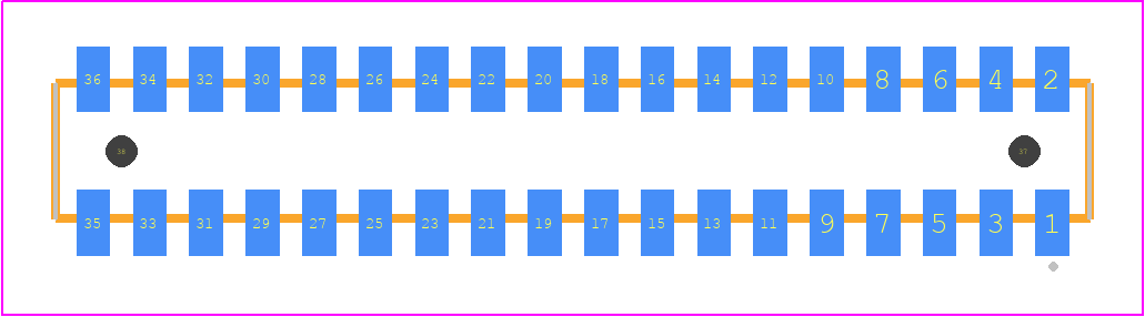 CLP-118-02-H-D-A - SAMTEC PCB footprint - Other - Other - CLP-118-02-XXX-D-A