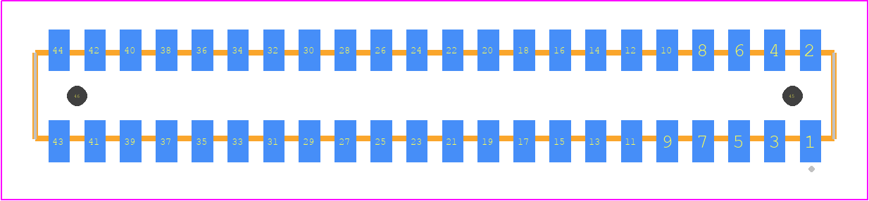 CLP-122-02-H-D-A - SAMTEC PCB footprint - Other - Other - CLP-122-02-XXX-D-A
