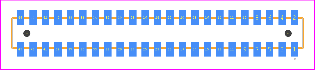 CLP-123-02-LM-D-A - SAMTEC PCB footprint - Other - Other - CLP-123-02-XXX-D-A