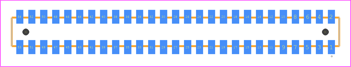 CLP-127-02-LM-D-A - SAMTEC PCB footprint - Other - Other - CLP-127-02-XXX-D-A