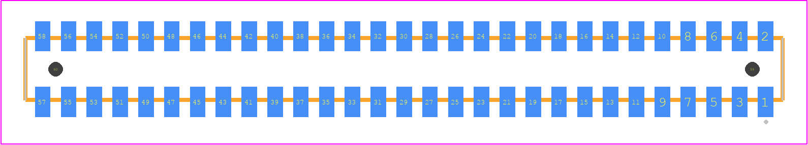 CLP-129-02-SM-D-A - SAMTEC PCB footprint - Other - Other - CLP-129-02-XXX-D-A