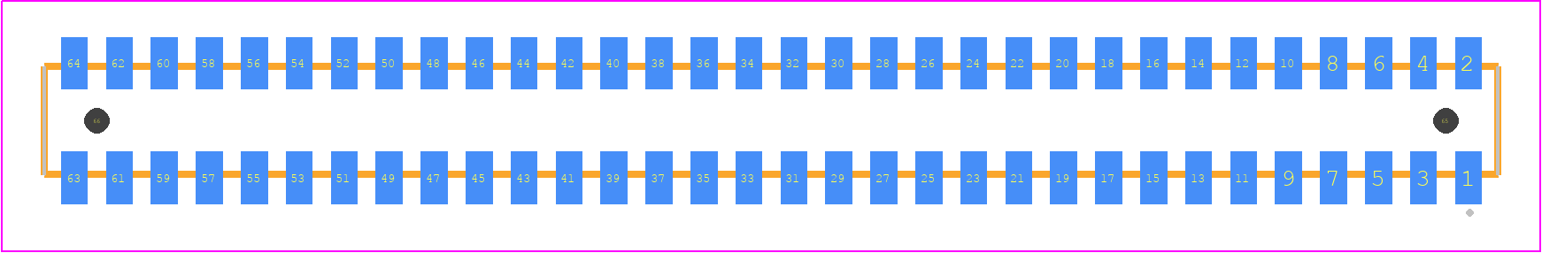 CLP-132-02-LTL-D-A - SAMTEC PCB footprint - Other - Other - CLP-132-02-XXX-D-A