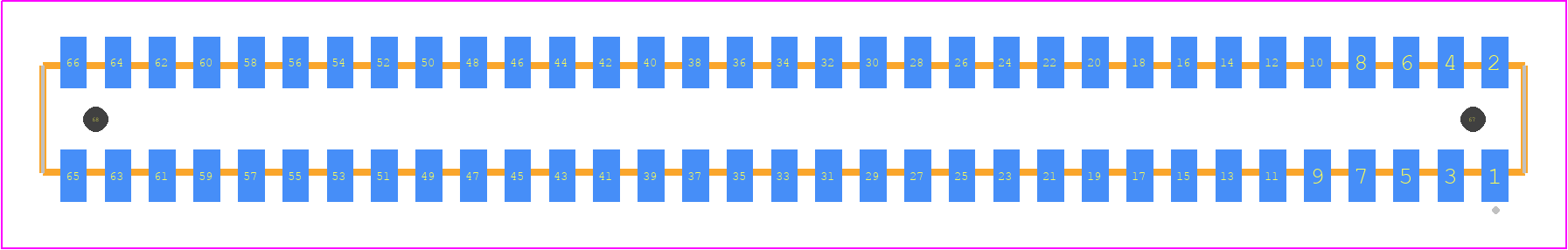 CLP-133-02-L-D-A - SAMTEC PCB footprint - Other - Other - CLP-133-02-XXX-D-A