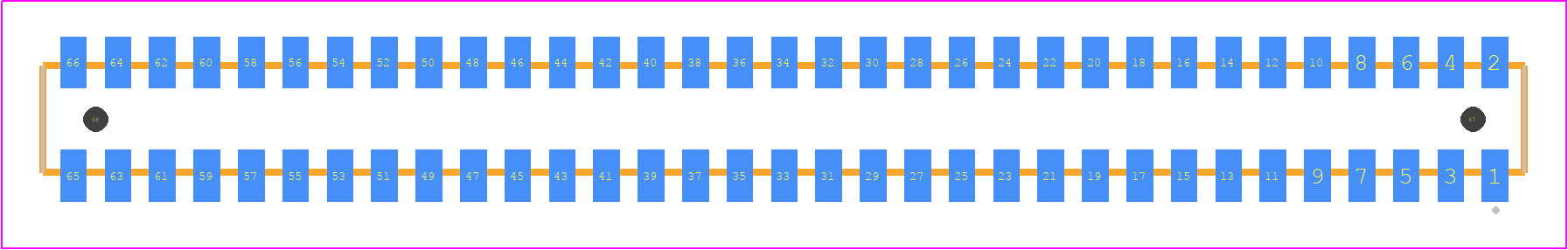 CLP-133-02-G-D-A - SAMTEC PCB footprint - Other - Other - CLP-133-02-XXX-D-A