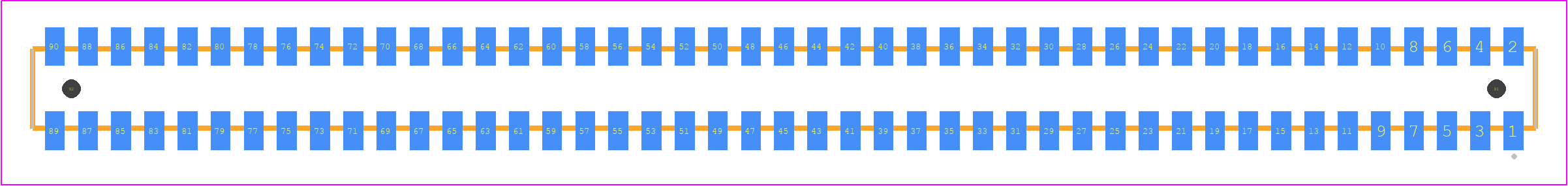 CLP-145-02-LTL-D-A - SAMTEC PCB footprint - Other - Other - CLP-145-02-XXX-D-A