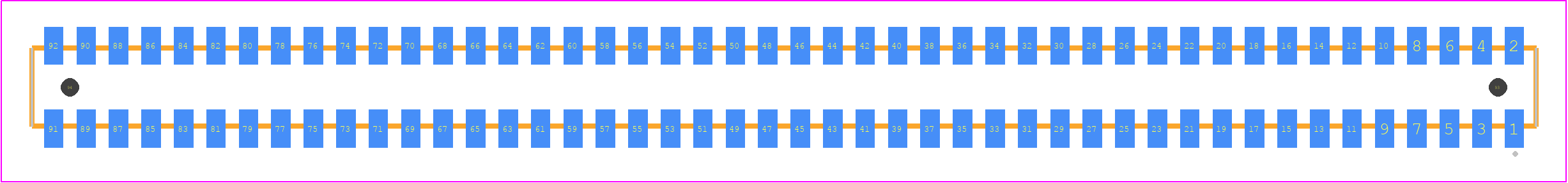 CLP-146-02-LM-D-A - SAMTEC PCB footprint - Other - Other - CLP-146-02-XXX-D-A