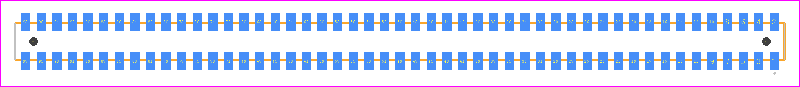 CLP-149-02-F-D-A - SAMTEC PCB footprint - Other - Other - CLP-149-02-XXX-D-A