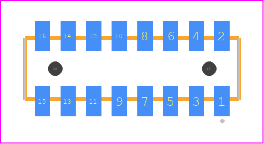 CLP-108-02-L-D-A-TR - SAMTEC PCB footprint - Other - Other - CLP-108-02-XXX-D-A-TR