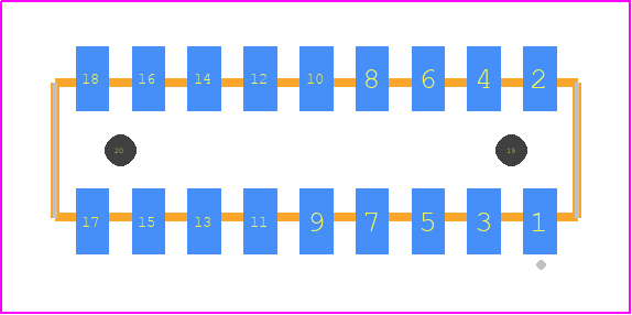 CLP-109-02-LM-D-A-TR - SAMTEC PCB footprint - Other - Other - CLP-109-02-XXX-D-A-TR