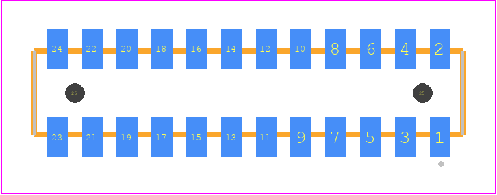 CLP-112-02-LTL-D-A-TR - SAMTEC PCB footprint - Other - Other - CLP-112-02-XXX-D-A-TR