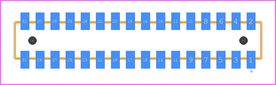 CLP-116-02-LM-D-A-TR - SAMTEC PCB footprint - Other - Other - CLP-116-02-XXX-D-A-TR