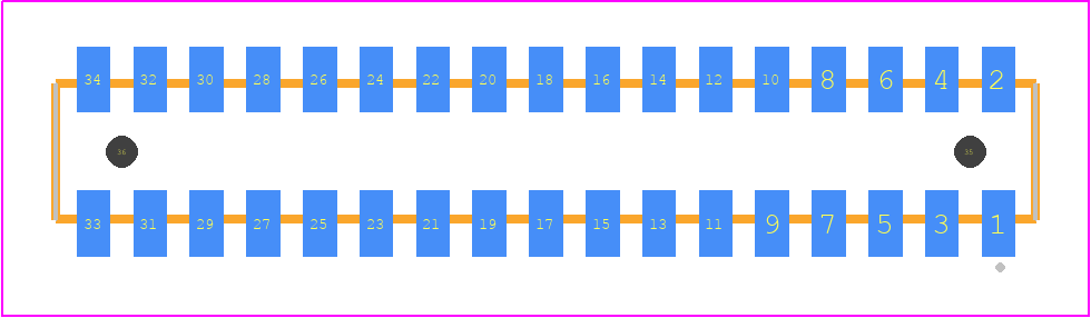 CLP-117-02-LM-D-A-TR - SAMTEC PCB footprint - Other - Other - CLP-117-02-XXX-D-A-TR
