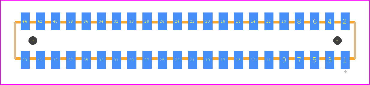 CLP-122-02-S-D-A-TR - SAMTEC PCB footprint - Other - Other - CLP-122-02-XXX-D-A-TR