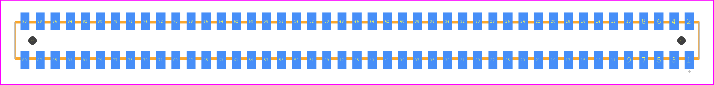 CLP-145-02-LM-D-A-TR - SAMTEC PCB footprint - Other - Other - CLP-145-02-XXX-D-A-TR