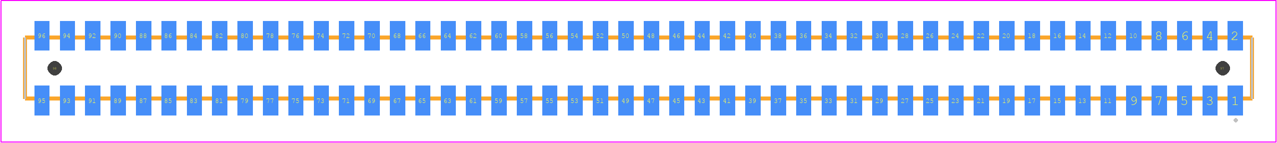 CLP-148-02-SM-D-A-TR - SAMTEC PCB footprint - Other - Other - CLP-148-02-XXX-D-A-TR