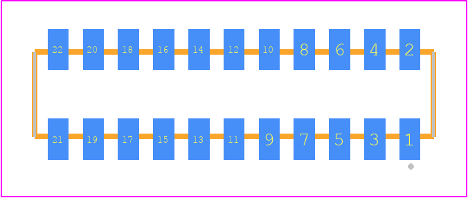 CLP-111-02-S-D-K - SAMTEC PCB footprint - Other - Other - CLP-111-02-XXX-D-K