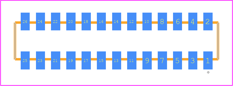 CLP-113-02-H-D-K - SAMTEC PCB footprint - Other - Other - CLP-113-02-XXX-D-K