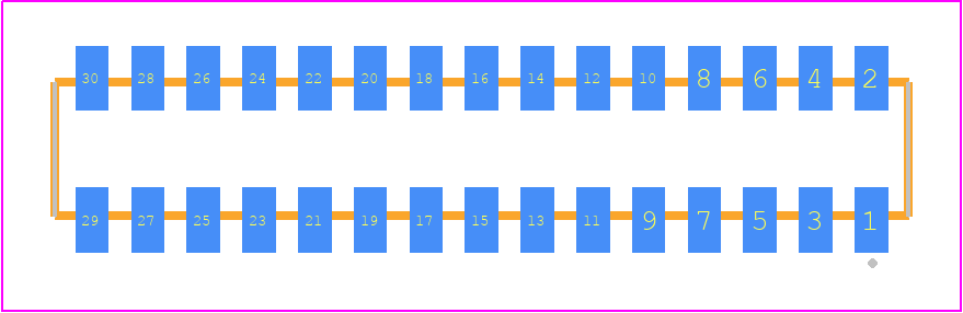 CLP-115-02-H-D-K - SAMTEC PCB footprint - Other - Other - CLP-115-02-XXX-D-K