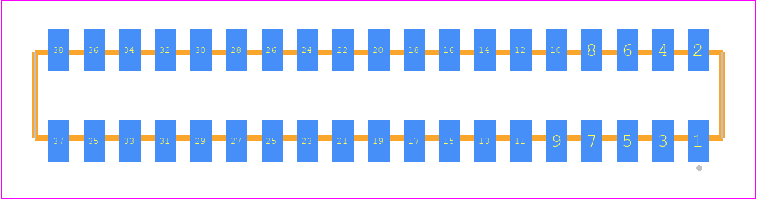 CLP-119-02-S-D-K - SAMTEC PCB footprint - Other - Other - CLP-119-02-XXX-D-K