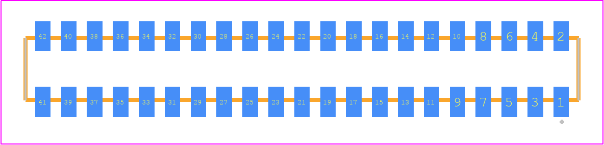 CLP-121-02-SM-D-K - SAMTEC PCB footprint - Other - Other - CLP-121-02-XXX-D-K