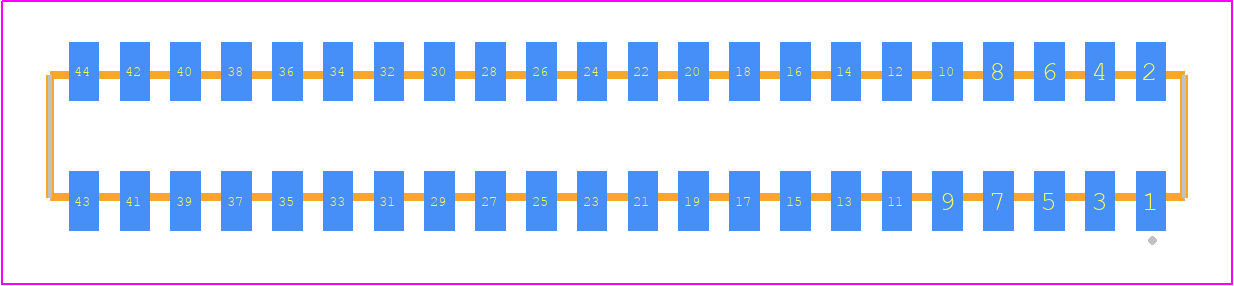 CLP-122-02-LTL-D-K - SAMTEC PCB footprint - Other - Other - CLP-122-02-XXX-D-K