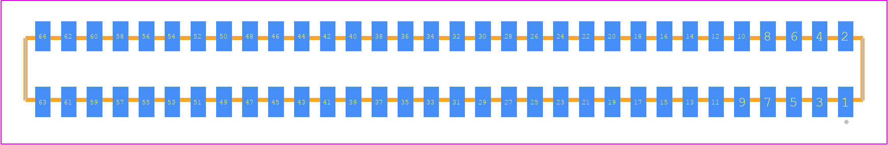 CLP-132-02-LM-D-K - SAMTEC PCB footprint - Other - Other - CLP-132-02-XXX-D-K