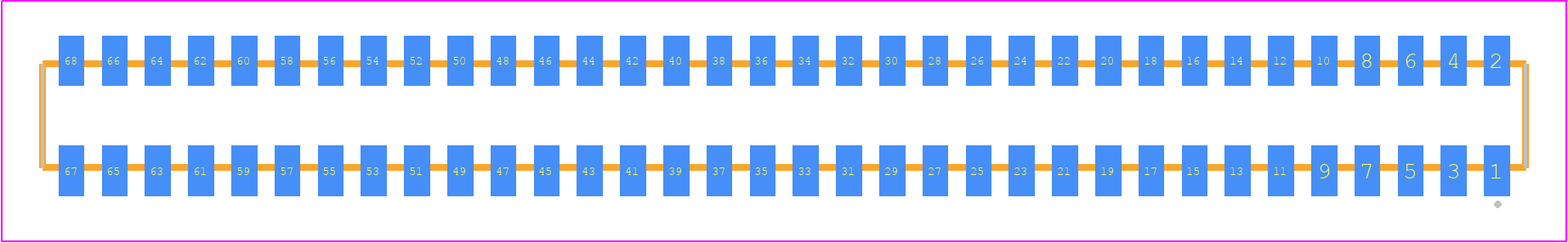 CLP-134-02-LTL-D-K - SAMTEC PCB footprint - Other - Other - CLP-134-02-XXX-D-K