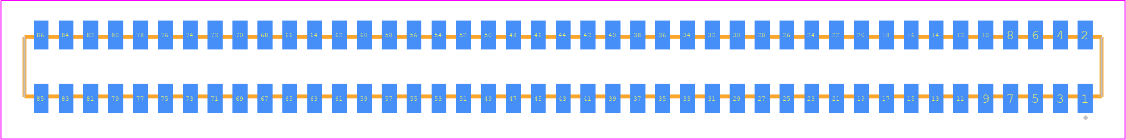 CLP-143-02-F-D-K - SAMTEC PCB footprint - Other - Other - CLP-143-02-XXX-D-K