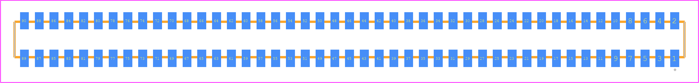 CLP-145-02-LTL-D-K - SAMTEC PCB footprint - Other - Other - CLP-145-02-XXX-D-K