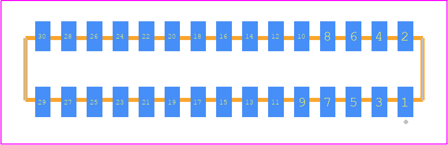CLP-115-02-G-D-K-TR - SAMTEC PCB footprint - Other - Other - CLP-115-02-XXX-D-K-TR
