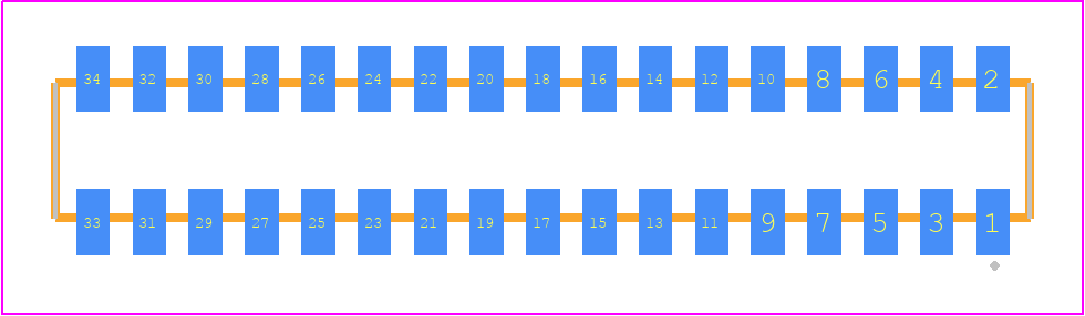CLP-117-02-H-D-K-TR - SAMTEC PCB footprint - Other - Other - CLP-117-02-XXX-D-K-TR