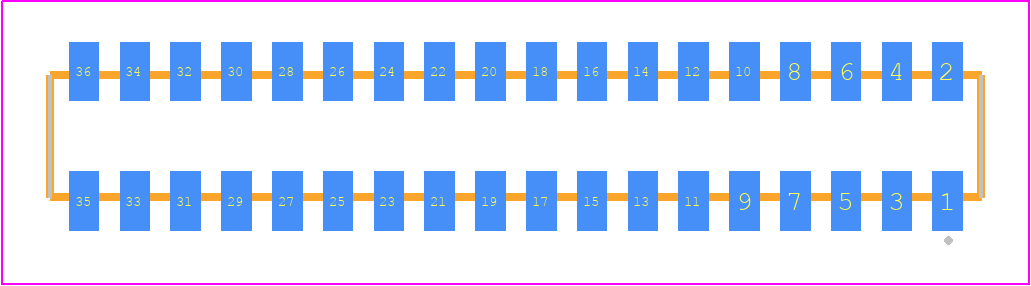 CLP-118-02-G-D-K-TR - SAMTEC PCB footprint - Other - Other - CLP-118-02-XXX-D-K-TR