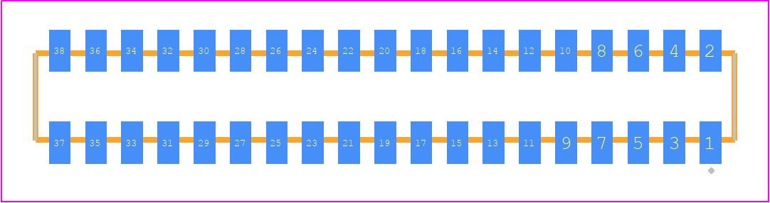 CLP-119-02-LM-D-K-TR - SAMTEC PCB footprint - Other - Other - CLP-119-02-XXX-D-K-TR