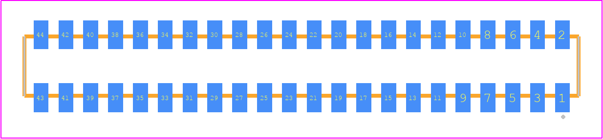 CLP-122-02-G-D-K-TR - SAMTEC PCB footprint - Other - Other - CLP-122-02-XXX-D-K-TR