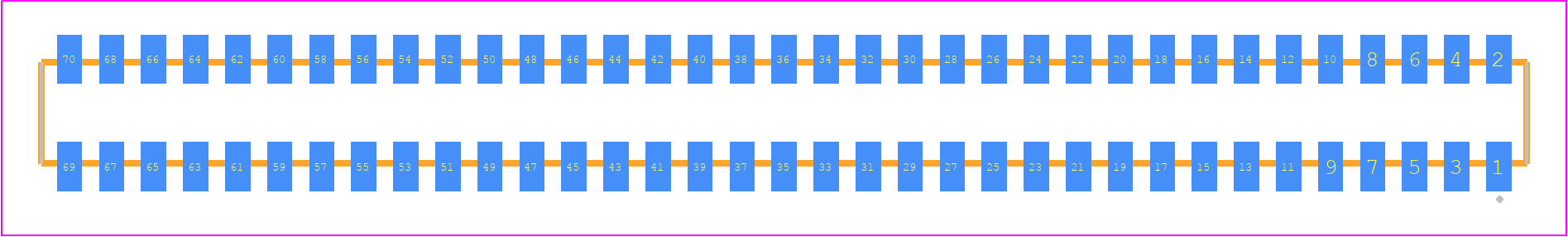 CLP-135-02-F-D-K-TR - SAMTEC PCB footprint - Other - Other - CLP-135-02-XXX-D-K-TR