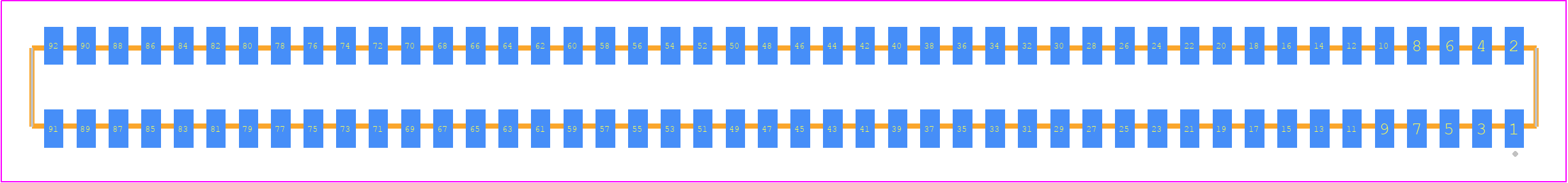 CLP-146-02-S-D-K-TR - SAMTEC PCB footprint - Other - Other - CLP-146-02-XXX-D-K-TR