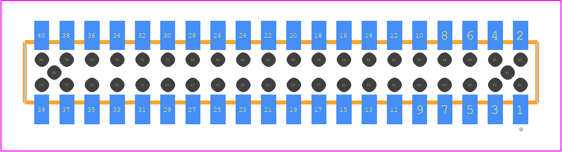 CLP-120-02-STL-D-BE-A-K - SAMTEC PCB footprint - Other - Other - CLP-120-02-XXX-D-BE-A-K