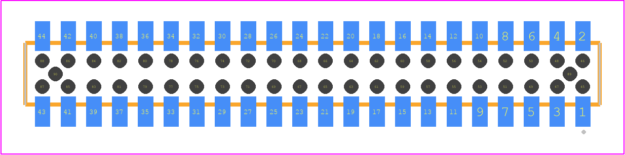 CLP-122-02-L-D-BE-A-K - SAMTEC PCB footprint - Other - Other - CLP-122-02-XXX-D-BE-A-K